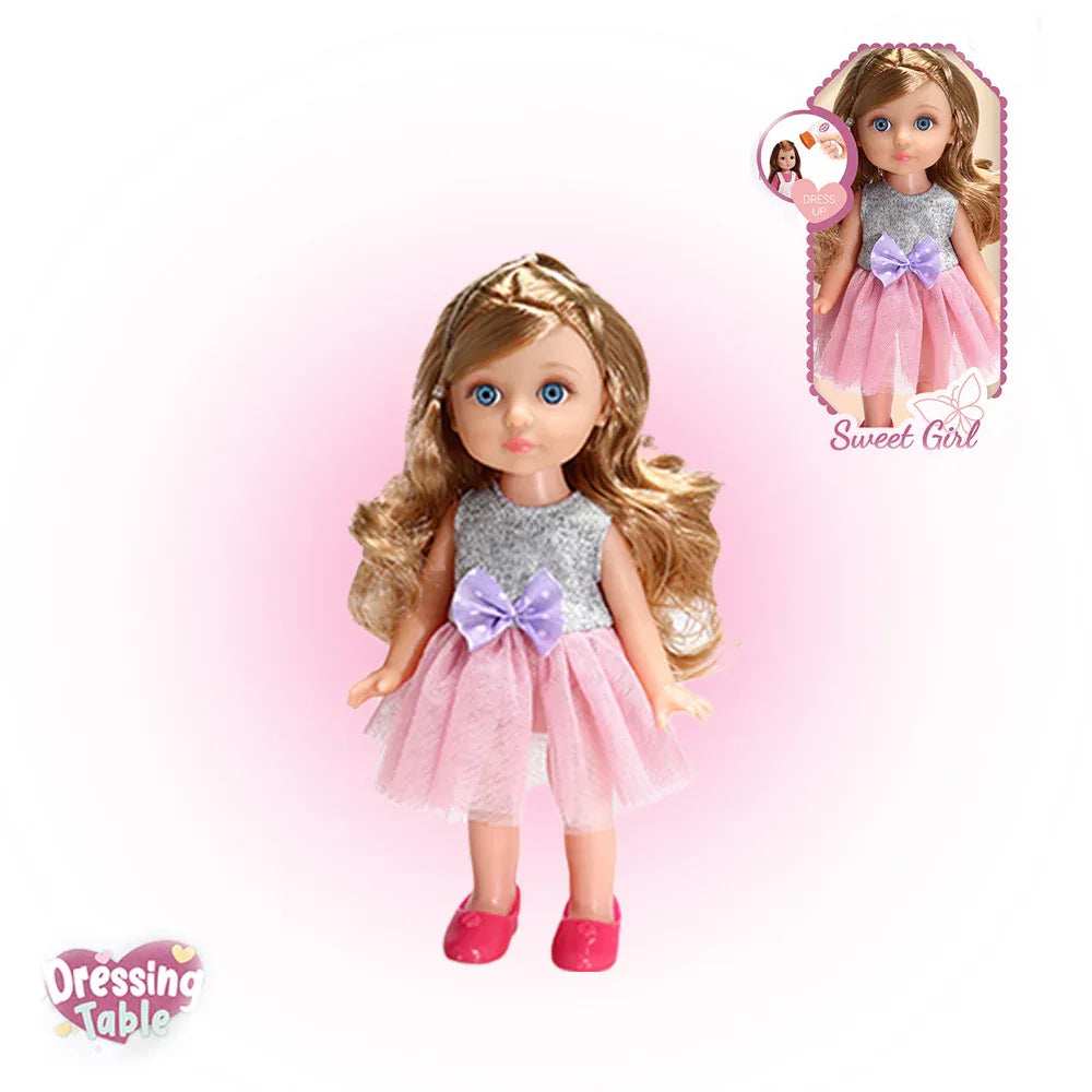 Vdora Sweet Girl Fashion Doll with Dressing Table for kids in Kuwait